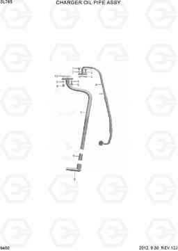 9400 CHARGER OIL PIPE ASSY SL765, Hyundai