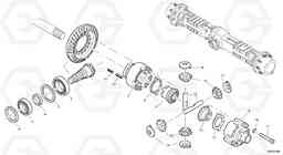 4113 Differential carrier - assy rear axle L45B S/N 1941500 - S/N 1951500 -, Volvo Construction Equipment