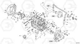 105323 Engine casing, Ventilation L35 TYPE 186, 188, 189 SER NO - 2200, Volvo Construction Equipment