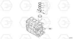 8591 Cylinder bush and piston L32B TYPE 184, Volvo Construction Equipment