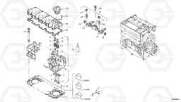 10711 Cylinder head, timing gears L35B TYPE 186, 187, 188, 189 SER NO - 2999, Volvo Construction Equipment