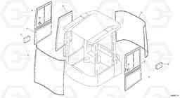 53391 Window pane L35B TYPE 186, 187, 188, 189 SER NO - 2999, Volvo Construction Equipment