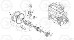 10714 Crankshaft L35B TYPE 186, 187, 188, 189 SER NO - 2999, Volvo Construction Equipment
