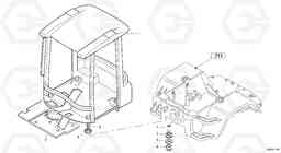 7701 Driver's cab framework L35 TYPE 186, 188, 189 SER NO - 2200, Volvo Construction Equipment