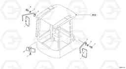 38537 Rear view mirror L30B TYPE 183, 185 SER NO - 2999, Volvo Construction Equipment