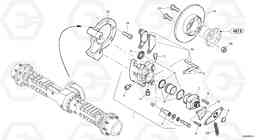 12392 Central brake L45 TYPE 194, 195 SER NO - 1000, Volvo Construction Equipment