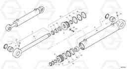 69911 Lift cylinder L45 TYPE 194, 195 SER NO - 1000, Volvo Construction Equipment