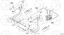 24125 Hydraulic lines - lift hydraulic L40 TYPE 191, 192 SER NO - 1000, Volvo Construction Equipment