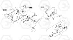 49846 Fly back bracke equipment L35 TYPE 186, 188, 189 SER NO - 2200, Volvo Construction Equipment