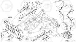 55261 Lines to attachment mounting plate - Tpv L35 TYPE 186, 188, 189 SER NO - 2200, Volvo Construction Equipment