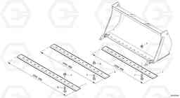 15597 Bolt-on cutting edge L45 TYPE 194, 195 SER NO - 1000, Volvo Construction Equipment