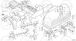 9528 Engine hood L45 TYPE 194, 195 SER NO - 1000, Volvo Construction Equipment