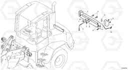 4056 Number plate illumination L45B S/N 1941500 - S/N 1951500 -, Volvo Construction Equipment