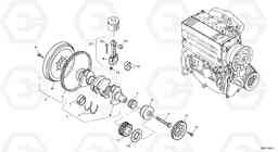 1523 Crankshaft L30B SER NO - 1803869 / 1812999 / 1822999, Volvo Construction Equipment