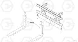 20143 Fork lift attachment support L35 TYPE 186, 188, 189 SER NO - 2200, Volvo Construction Equipment