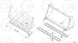 11002 Bolt-on cutting edge L35 TYPE 186, 188, 189 SER NO - 2200, Volvo Construction Equipment