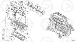 2254 Cylinder head, timing gears L40B S/N 1911500 - S/N 1921500 -, Volvo Construction Equipment