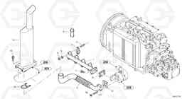 19509 Exhaust system L40 TYPE 191, 192 SER NO - 1000, Volvo Construction Equipment