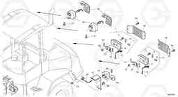 47222 Lighting, rear L45 TYPE 194, 195 SER NO - 1000, Volvo Construction Equipment