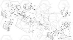 19555 Lighting, front L40 TYPE 191, 192 SER NO - 1000, Volvo Construction Equipment