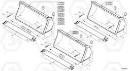 16513 Bucket without teeth L30 TYPE 180, 181 SER NO - 2200, Volvo Construction Equipment