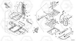 23693 Driver's seat, to be heated L35 TYPE 186, 188, 189 SER NO - 2200, Volvo Construction Equipment