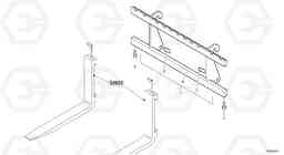 15262 Fork lift attachment support L45 TYPE 194, 195 SER NO - 1000, Volvo Construction Equipment