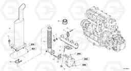 2814 Exhaust system L45B S/N 1941500 - S/N 1951500 -, Volvo Construction Equipment