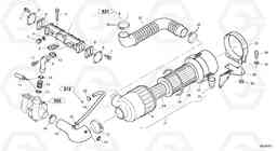 27582 Suction system, filter L40B TYPE 191, 192 SER NO - 1499, Volvo Construction Equipment