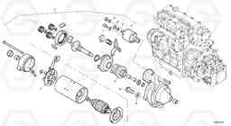 1034 Starter L45B TYPE 194, 195 SER NO - 1499, Volvo Construction Equipment