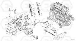 90795 Speed adjustment - Fuel injection pump L45B TYPE 194, 195 SER NO - 1499, Volvo Construction Equipment