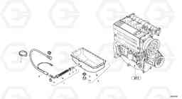 9476 Motor oil preheating L35 TYPE 186, 188, 189 SER NO - 2200, Volvo Construction Equipment