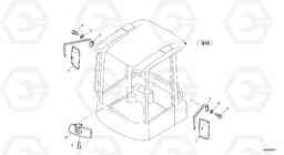 2330 Rear view mirror L40B S/N 1911500 - S/N 1921500 -, Volvo Construction Equipment