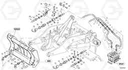 53654 Lines to attachment mounting plate - TPV L40B TYPE 191, 192 SER NO - 1499, Volvo Construction Equipment