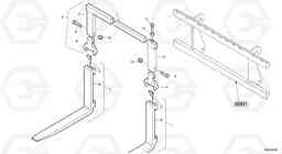 66795 Fork tines L40B TYPE 191, 192 SER NO - 1499, Volvo Construction Equipment