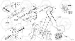 33813 Fly back bracke equipment L40B TYPE 191, 192 SER NO - 1499, Volvo Construction Equipment