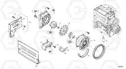 3626 Fan, Blower casing L30B SER NO - 1803869 / 1812999 / 1822999, Volvo Construction Equipment