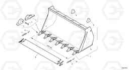 16267 Bucket with teeth - TPV L35B TYPE 186, 187, 188, 189 SER NO - 2999, Volvo Construction Equipment