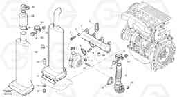 40529 Exhaust system L30B TYPE 183, 185 SER NO - 2999, Volvo Construction Equipment