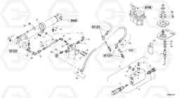 58560 Fly back bracke equipment L35B TYPE 186, 187, 188, 189 SER NO - 2999, Volvo Construction Equipment