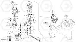 13133 Servo control valve L45 TYPE 194, 195 SER NO - 1000, Volvo Construction Equipment