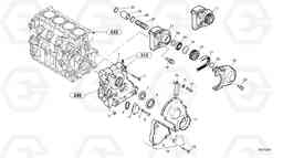 8955 Timing gear housing (front cover) L30B SER NO - 1803869 / 1812999 / 1822999, Volvo Construction Equipment