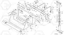 7003 Combined bucket, 0.8 m? - 1800 mm broad without teeth L32B TYPE 184, Volvo Construction Equipment