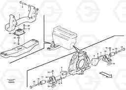41573 Engine mounting L330E, Volvo Construction Equipment