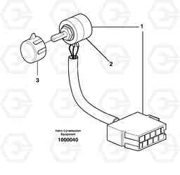 58985 Hand throttle control. L330E, Volvo Construction Equipment