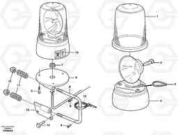 46416 Revolving warning light. L330E, Volvo Construction Equipment