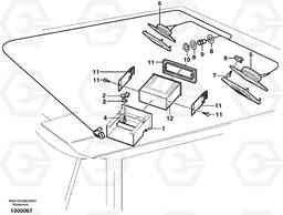38856 Radio bracket. L330D, Volvo Construction Equipment