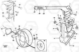 84442 Hand brake L50C S/N 10967-, OPEN ROPS S/N 35001-, Volvo Construction Equipment
