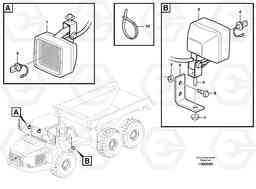72495 Work lights A30D S/N -11999, - 60093 USA S/N-72999 BRAZIL, Volvo Construction Equipment