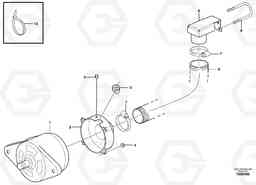 68386 Alternator with assembling details A30D S/N -11999, - 60093 USA S/N-72999 BRAZIL, Volvo Construction Equipment